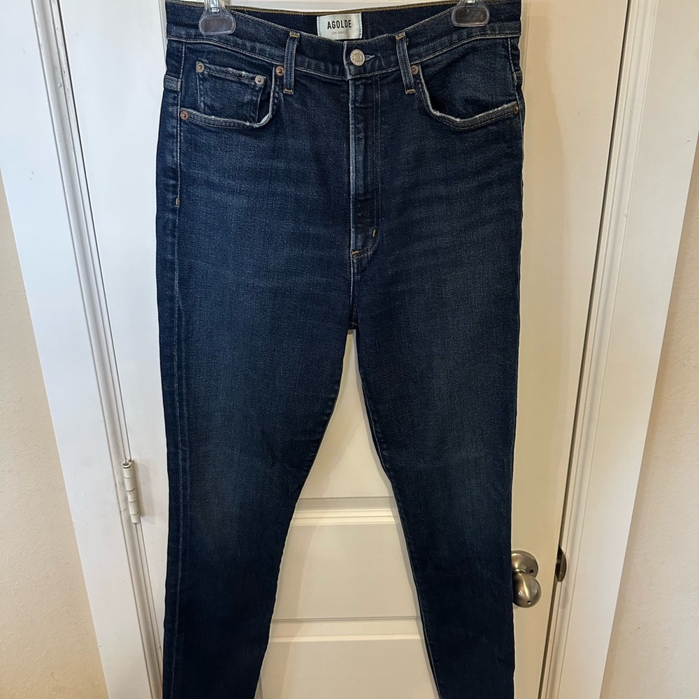 Agolde Women’s Size 29 Deep Indigo Skinny Jeans